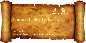 Ladocsi Melinda névjegykártya